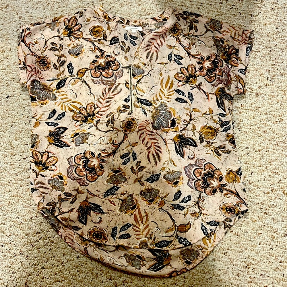 Brown flowered blouse from Maurice’s